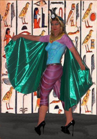 Die �gyptische G�ttin Isis , Mein Wettbewerbsbeitrag zur 3.Bodypainting Trophy 2011 , Neue Messe M�nchen Oktober 2011